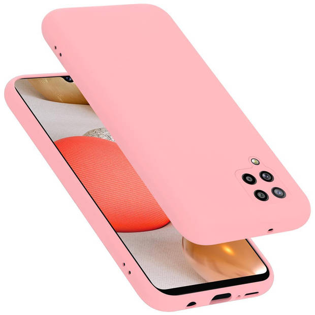 Cadorabo Hoesje geschikt voor Samsung Galaxy A42 4G Case in LIQUID ROZE - Beschermhoes TPU silicone Cover