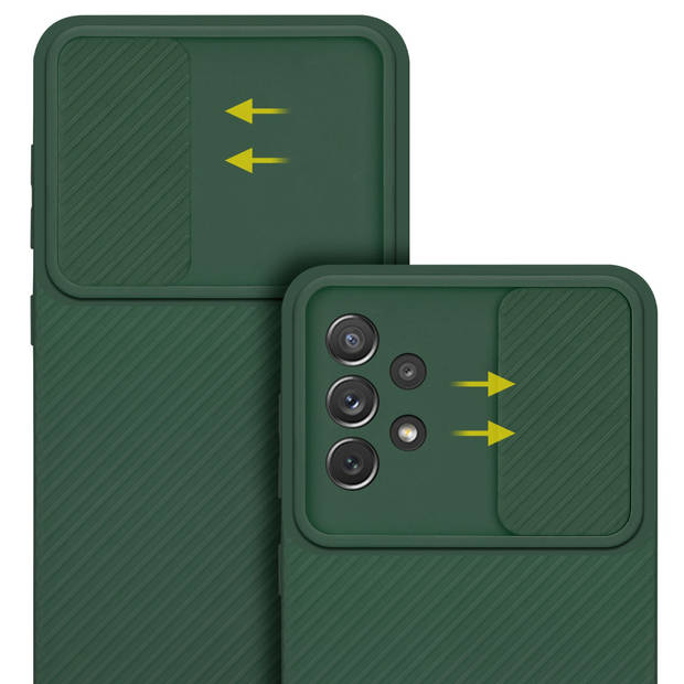 Cadorabo Hoesje geschikt voor Samsung Galaxy A72 4G / 5G in Bonbon Groen - Beschermhoes TPU-silicone Case Cover