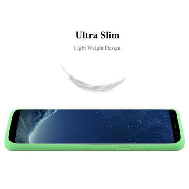 Cadorabo Hoesje geschikt voor Samsung Galaxy S8 in CANDY PASTEL GROEN - Beschermhoes TPU silicone Case Cover