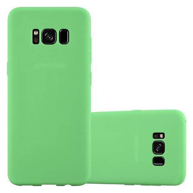 Cadorabo Hoesje geschikt voor Samsung Galaxy S8 in CANDY PASTEL GROEN - Beschermhoes TPU silicone Case Cover