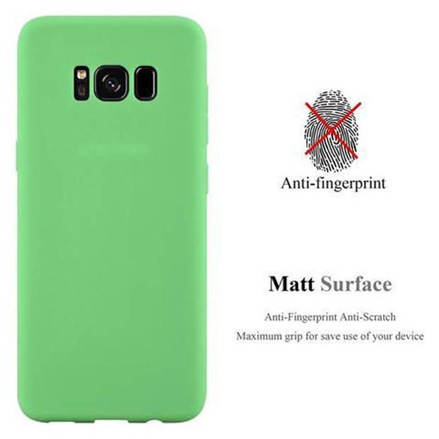 Cadorabo Hoesje geschikt voor Samsung Galaxy S8 in CANDY PASTEL GROEN - Beschermhoes TPU silicone Case Cover