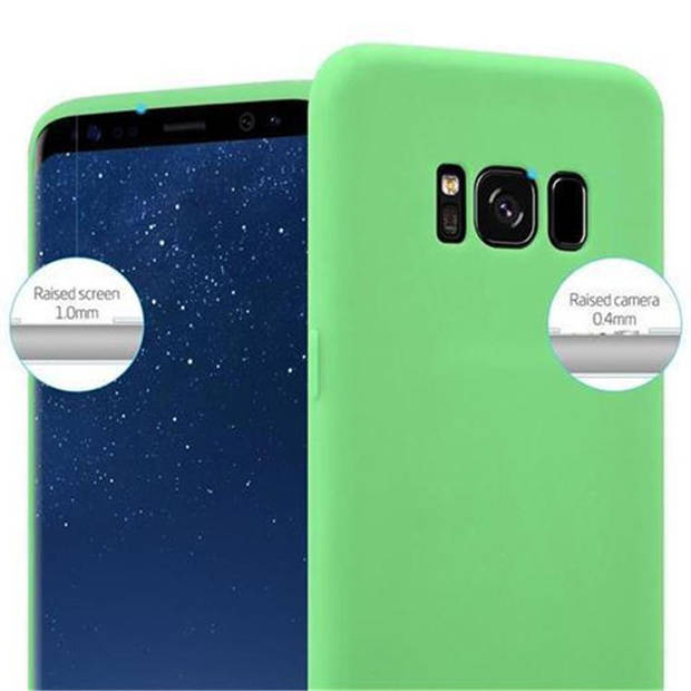 Cadorabo Hoesje geschikt voor Samsung Galaxy S8 in CANDY PASTEL GROEN - Beschermhoes TPU silicone Case Cover