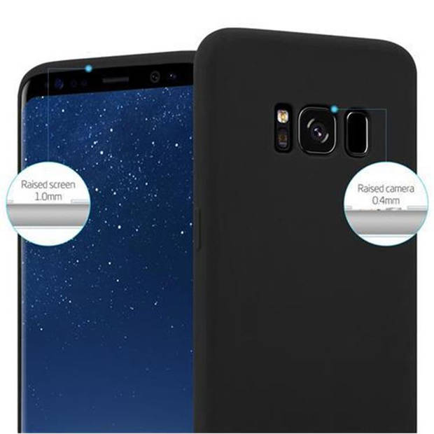 Cadorabo Hoesje geschikt voor Samsung Galaxy S8 PLUS in CANDY ZWART - Beschermhoes TPU silicone Case Cover