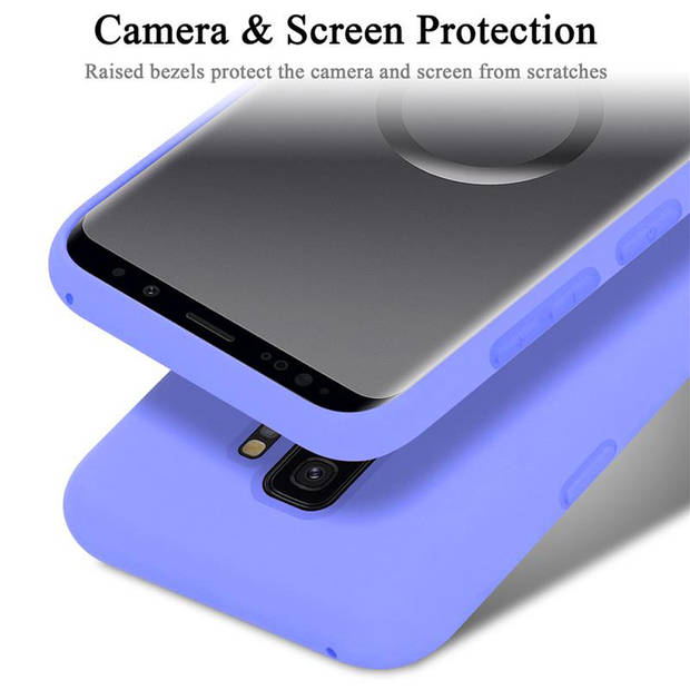 Cadorabo Hoesje geschikt voor Samsung Galaxy S9 PLUS Case in LIQUID LICHT PAARS - Beschermhoes TPU silicone Cover