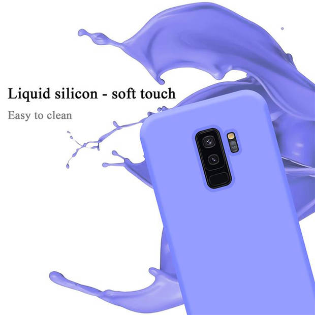 Cadorabo Hoesje geschikt voor Samsung Galaxy S9 PLUS Case in LIQUID LICHT PAARS - Beschermhoes TPU silicone Cover