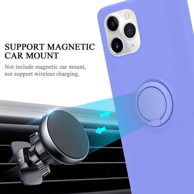 Cadorabo Hoesje geschikt voor Apple iPhone 11 PRO MAX in LIQUID LICHT PAARS - Beschermhoes van TPU silicone Case Cover