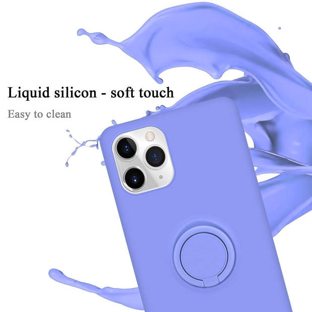 Cadorabo Hoesje geschikt voor Apple iPhone 11 PRO in LIQUID LICHT PAARS - Beschermhoes van TPU silicone Case Cover met