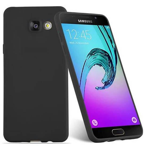 Cadorabo Hoesje geschikt voor Samsung Galaxy A5 2016 in CANDY ZWART - Beschermhoes TPU silicone Case Cover