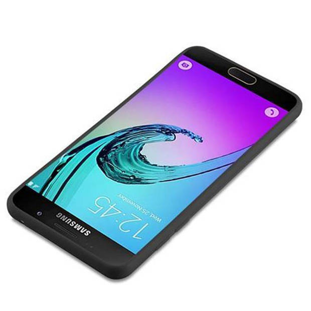 Cadorabo Hoesje geschikt voor Samsung Galaxy A5 2016 in CANDY ZWART - Beschermhoes TPU silicone Case Cover