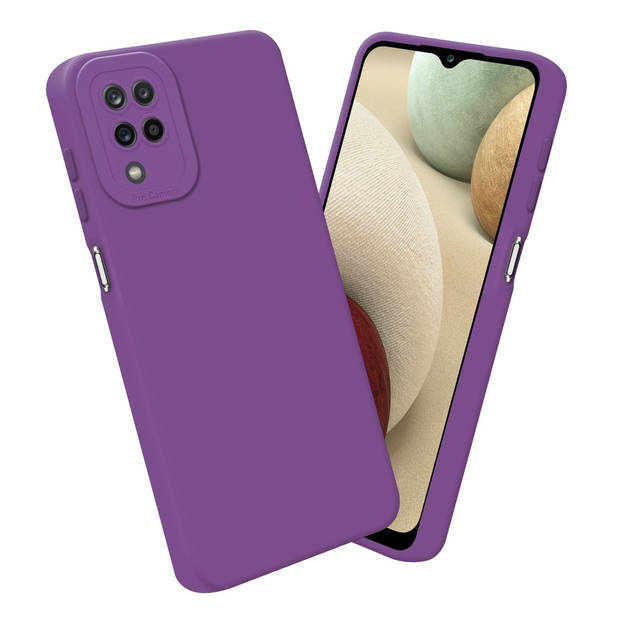 Cadorabo Hoesje geschikt voor Samsung Galaxy A12 / M12 in FLUID MAT PAARS - Beschermhoes TPU silicone Cover Case