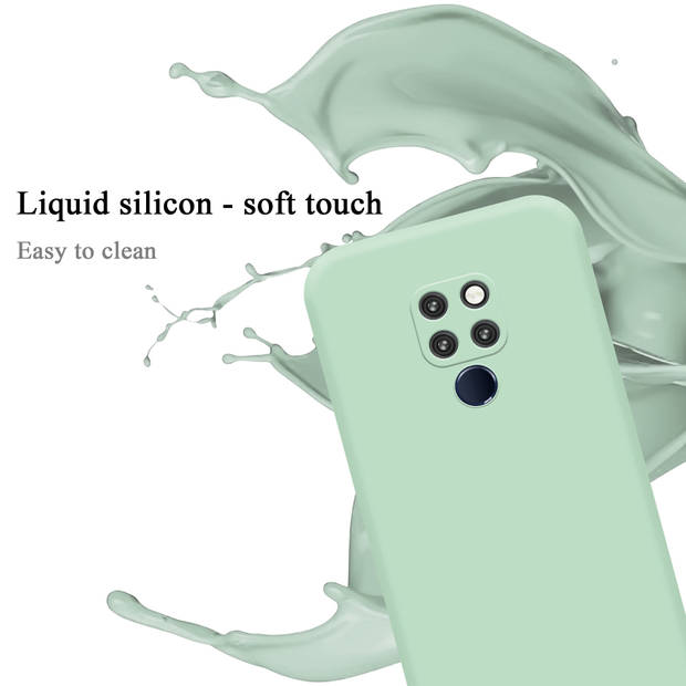 Cadorabo Hoesje geschikt voor Huawei MATE 20 Case in LIQUID LICHT GROEN - Beschermhoes TPU silicone Cover