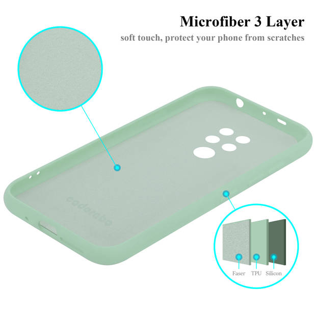 Cadorabo Hoesje geschikt voor Huawei MATE 20 Case in LIQUID LICHT GROEN - Beschermhoes TPU silicone Cover