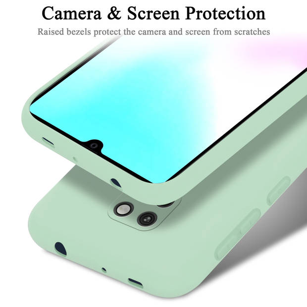 Cadorabo Hoesje geschikt voor Huawei MATE 20 Case in LIQUID LICHT GROEN - Beschermhoes TPU silicone Cover