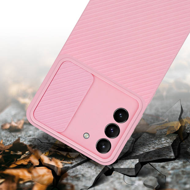 Cadorabo Hoesje geschikt voor Samsung Galaxy S21 PLUS in Bonbon Roze - Beschermhoes TPU-silicone Case Cover