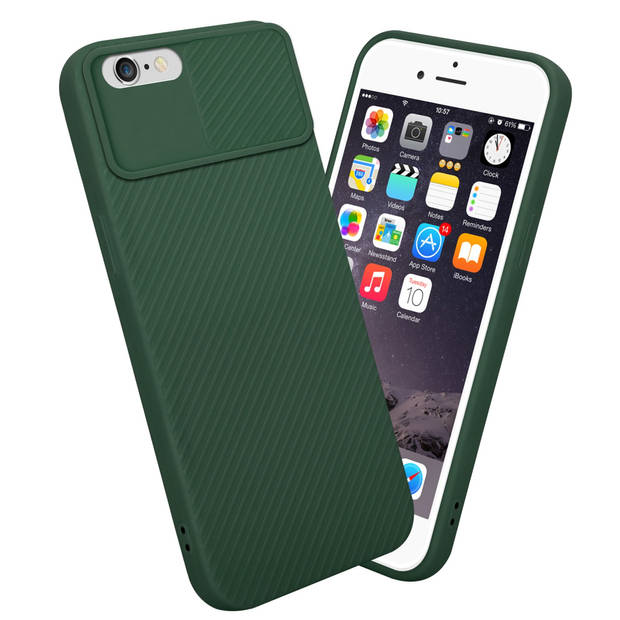 Cadorabo Hoesje geschikt voor Apple iPhone 6 PLUS / 6S PLUS in Bonbon Groen - Beschermhoes TPU-silicone Case Cover