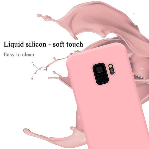 Cadorabo Hoesje geschikt voor Samsung Galaxy S9 Case in LIQUID ROZE - Beschermhoes TPU silicone Cover