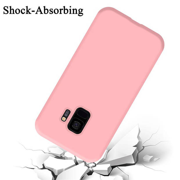 Cadorabo Hoesje geschikt voor Samsung Galaxy S9 Case in LIQUID ROZE - Beschermhoes TPU silicone Cover