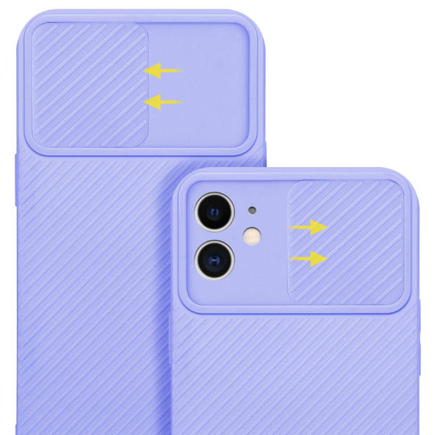 Cadorabo Hoesje geschikt voor Apple iPhone 11 in Bonbon Paars - Beschermhoes TPU-silicone Case Cover Camerabescherming