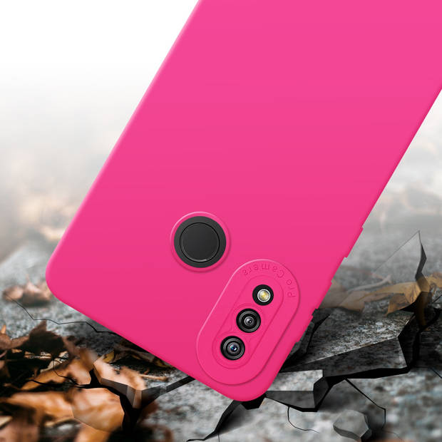 Cadorabo Hoesje geschikt voor Huawei P20 LITE 2018 / NOVA 3E in FLUID HOTPINK - Beschermhoes TPU silicone Cover Case