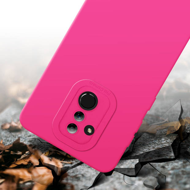 Cadorabo Hoesje geschikt voor Huawei MATE 20 LITE in FLUID HOTPINK - Beschermhoes TPU silicone Cover Case