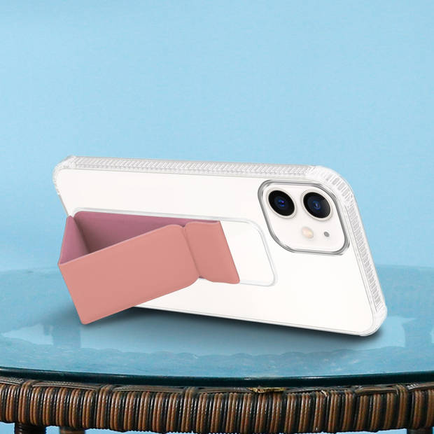 Cadorabo Hoesje geschikt voor Apple iPhone 11 Cover in ROZE - Beschermhoes TPU silicone Case met houder