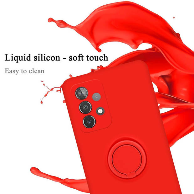 Cadorabo Hoesje geschikt voor Samsung Galaxy A52 (4G / 5G) / A52s in LIQUID ROOD - Beschermhoes van TPU silicone Case