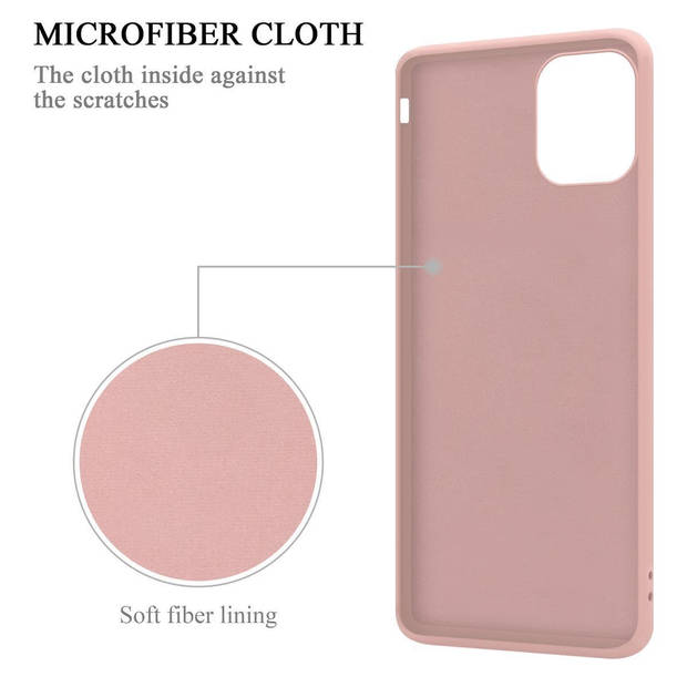 Cadorabo Hoesje geschikt voor Apple iPhone 11 PRO in LIQUID ROZE - Beschermhoes van TPU silicone Case Cover met ring