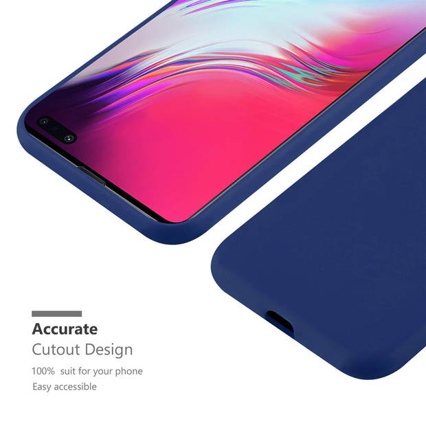 Cadorabo Hoesje geschikt voor Samsung Galaxy S10 5G in CANDY DONKER BLAUW - Beschermhoes TPU silicone Case Cover