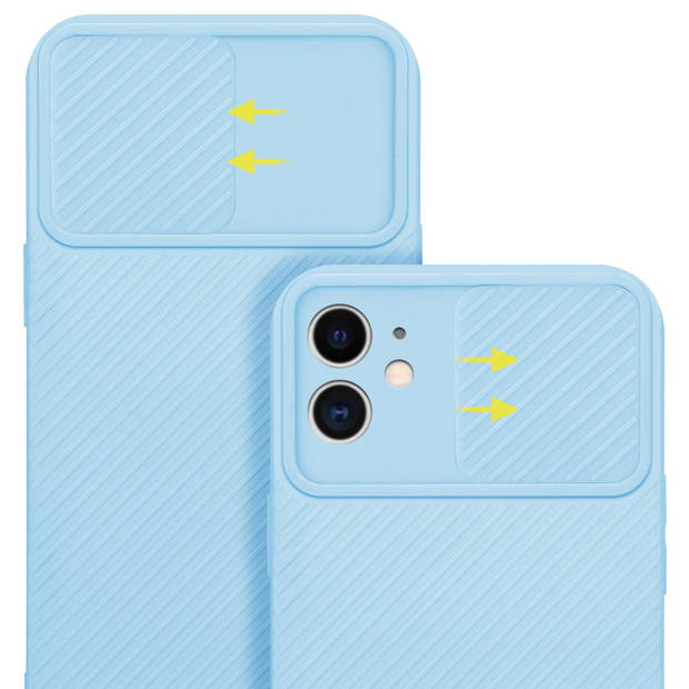 Cadorabo Hoesje geschikt voor Apple iPhone 11 in Bonbon Licht Blauw - Beschermhoes TPU-silicone Case Cover