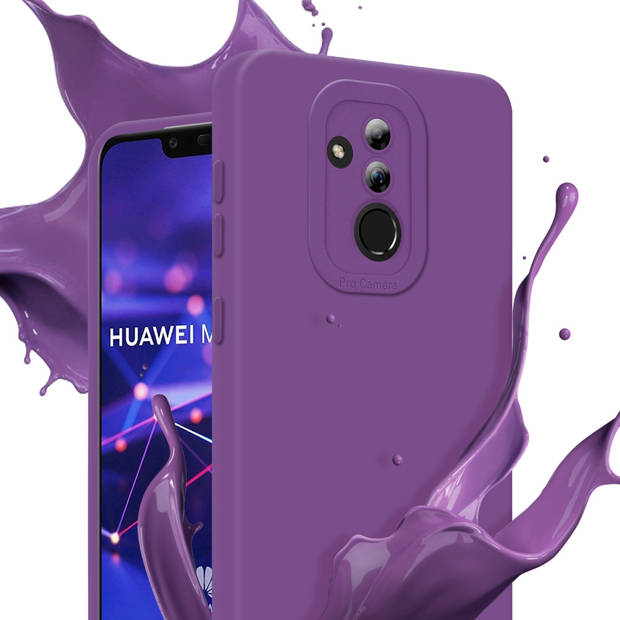 Cadorabo Hoesje geschikt voor Huawei MATE 20 LITE in FLUID MAT PAARS - Beschermhoes TPU silicone Cover Case