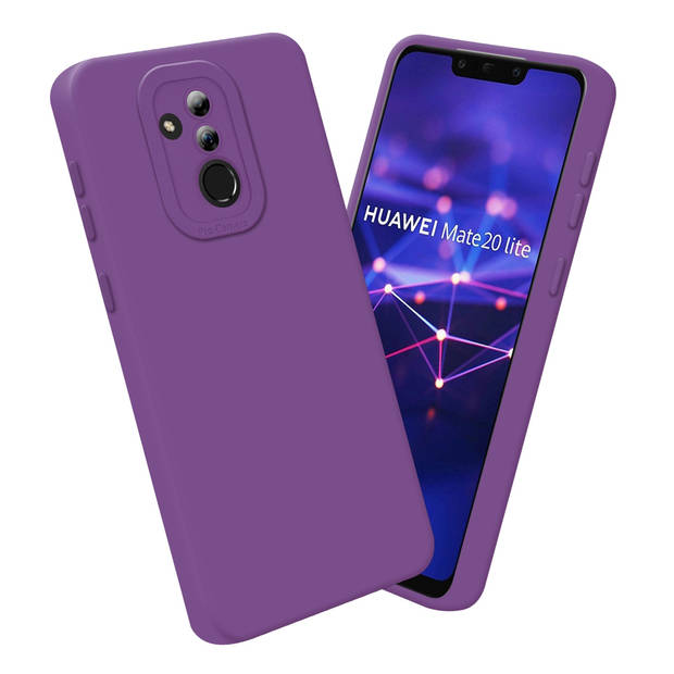 Cadorabo Hoesje geschikt voor Huawei MATE 20 LITE in FLUID MAT PAARS - Beschermhoes TPU silicone Cover Case