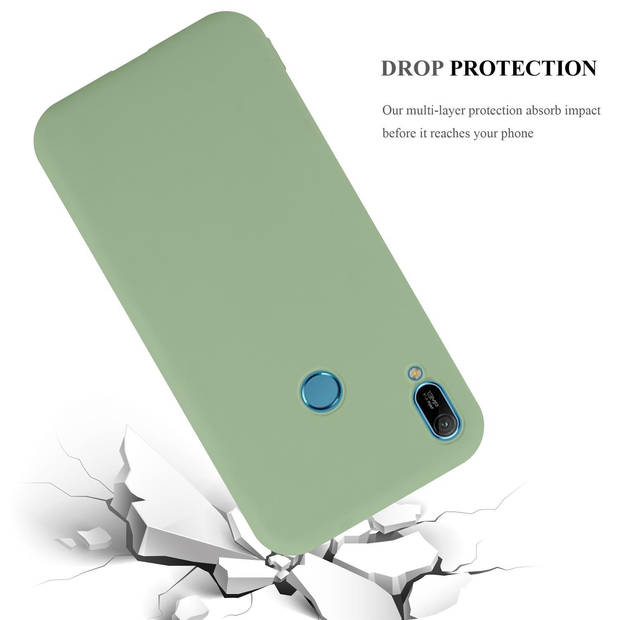 Cadorabo Hoesje geschikt voor Huawei Y6 2019 in CANDY PASTEL GROEN - Beschermhoes TPU silicone Case Cover