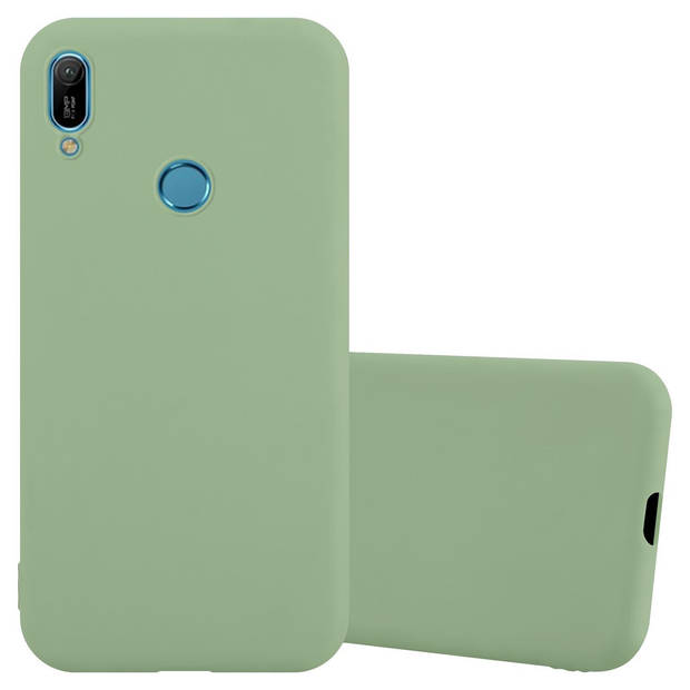 Cadorabo Hoesje geschikt voor Huawei Y6 2019 in CANDY PASTEL GROEN - Beschermhoes TPU silicone Case Cover