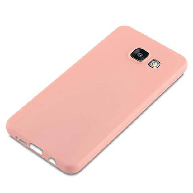 Cadorabo Hoesje geschikt voor Samsung Galaxy A5 2016 in CANDY ROZE - Beschermhoes TPU silicone Case Cover