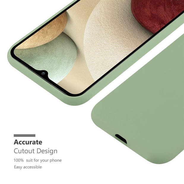 Cadorabo Hoesje geschikt voor Samsung Galaxy A12 / M12 in CANDY PASTEL GROEN - Beschermhoes TPU silicone Case Cover