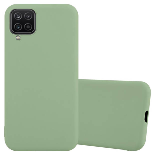 Cadorabo Hoesje geschikt voor Samsung Galaxy A12 / M12 in CANDY PASTEL GROEN - Beschermhoes TPU silicone Case Cover