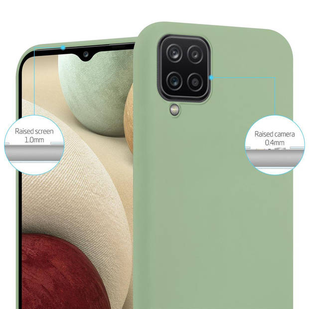 Cadorabo Hoesje geschikt voor Samsung Galaxy A12 / M12 in CANDY PASTEL GROEN - Beschermhoes TPU silicone Case Cover
