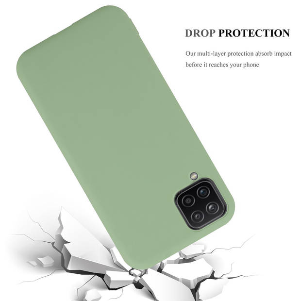 Cadorabo Hoesje geschikt voor Samsung Galaxy A12 / M12 in CANDY PASTEL GROEN - Beschermhoes TPU silicone Case Cover