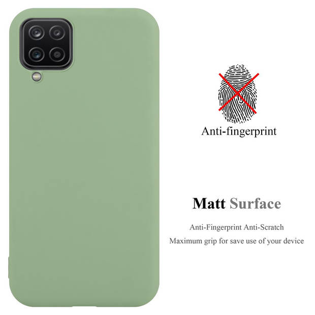 Cadorabo Hoesje geschikt voor Samsung Galaxy A12 / M12 in CANDY PASTEL GROEN - Beschermhoes TPU silicone Case Cover