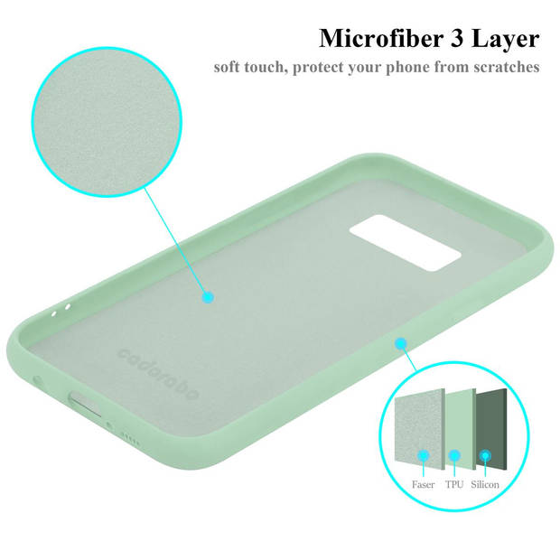 Cadorabo Hoesje geschikt voor Samsung Galaxy S8 PLUS Case in LIQUID LICHT GROEN - Beschermhoes TPU silicone Cover