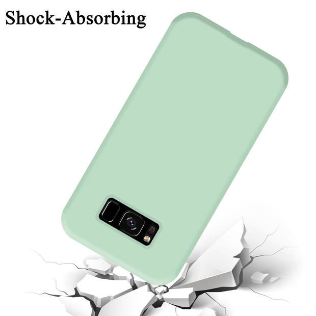 Cadorabo Hoesje geschikt voor Samsung Galaxy S8 PLUS Case in LIQUID LICHT GROEN - Beschermhoes TPU silicone Cover