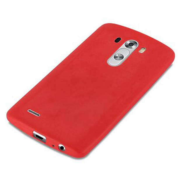 Cadorabo Hoesje geschikt voor LG G3 in CANDY ROOD - Beschermhoes TPU silicone Case Cover