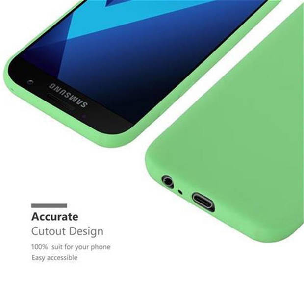 Cadorabo Hoesje geschikt voor Samsung Galaxy A5 2017 in CANDY PASTEL GROEN - Beschermhoes TPU silicone Case Cover