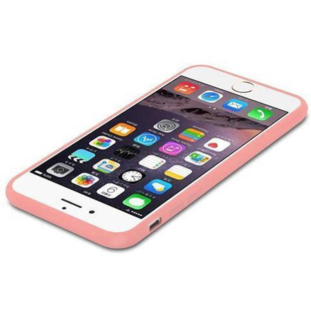 Cadorabo Hoesje geschikt voor Apple iPhone 6 / 6S in CANDY ROZE - Beschermhoes TPU silicone Case Cover