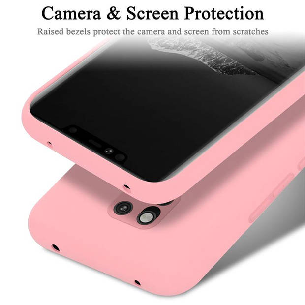 Cadorabo Hoesje geschikt voor Huawei MATE 20 PRO Case in LIQUID ROZE - Beschermhoes TPU silicone Cover