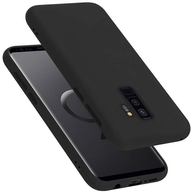 Cadorabo Hoesje geschikt voor Samsung Galaxy S9 PLUS Case in LIQUID ZWART - Beschermhoes TPU silicone Cover