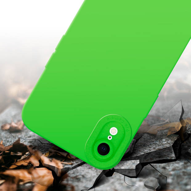 Cadorabo Hoesje geschikt voor Apple iPhone XR in FLUID GROEN - Beschermhoes TPU silicone Cover Case