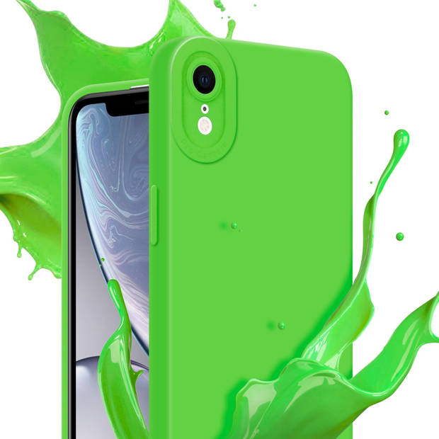 Cadorabo Hoesje geschikt voor Apple iPhone XR in FLUID GROEN - Beschermhoes TPU silicone Cover Case