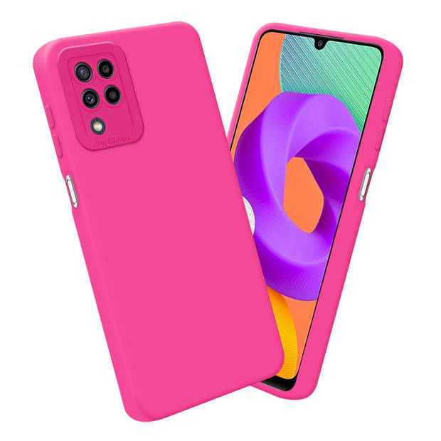 Cadorabo Hoesje geschikt voor Samsung Galaxy M22 / M32 4G in FLUID HOTPINK - Beschermhoes TPU silicone Cover Case