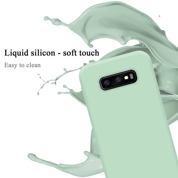 Cadorabo Hoesje geschikt voor Samsung Galaxy S10e Case in LIQUID LICHT GROEN - Beschermhoes TPU silicone Cover